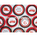 2015 Großhandel blauen Strand Partei Cupcake Toppers / Papier Cupcake steht